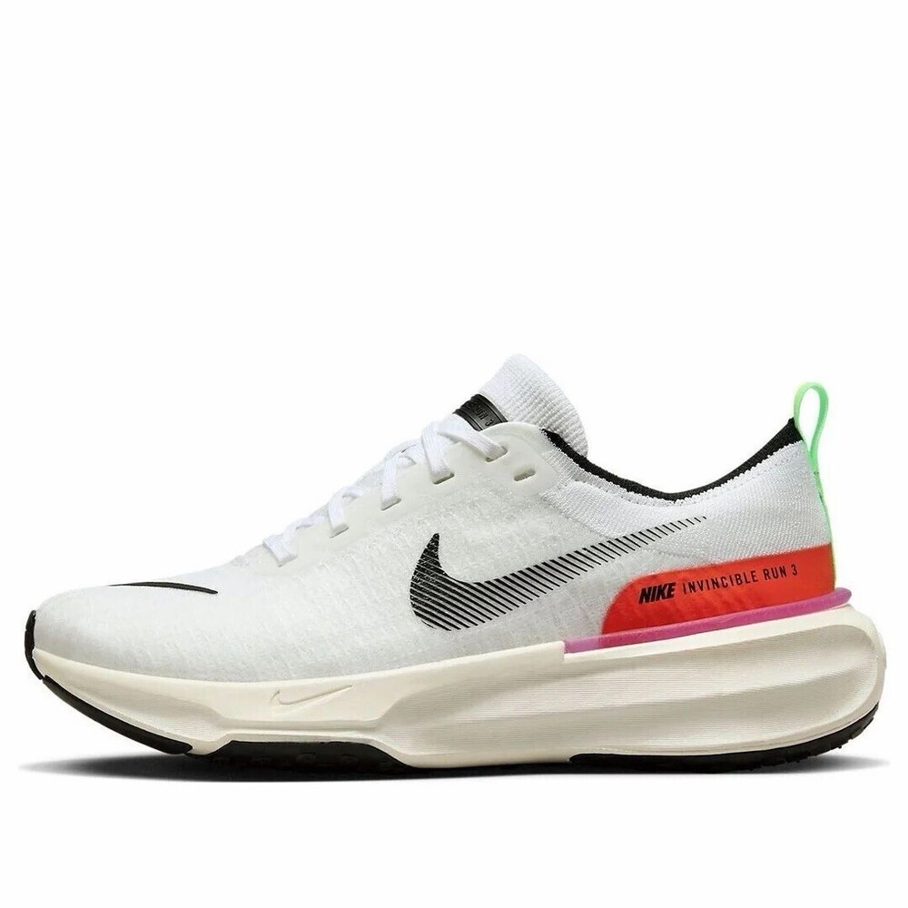 Size 8.5 Nike ZoomX Invincible Run FK 3 SE White / Black Lime FJ1046-100